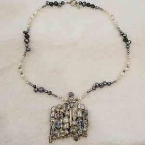 Incredible freshwater pearl necklace, handmade